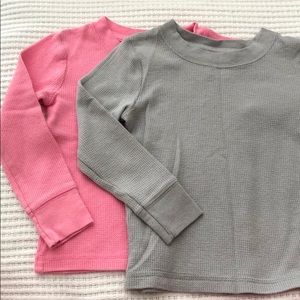 2 long sleeve thermal tops